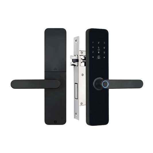 Incuietoarea smart ideal Booking, Airbnb, deschidere cu amprenta, cod, card, telefon, Wi-Fi, Bluetooth F7 Pro