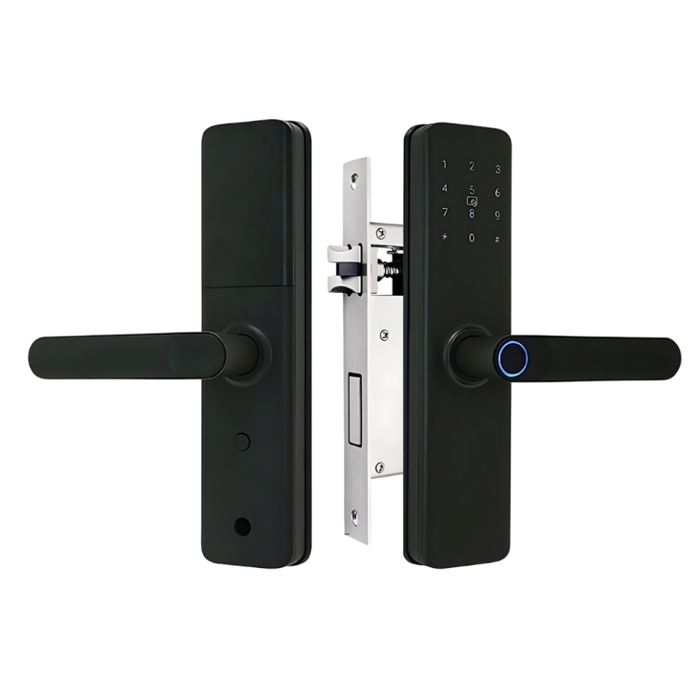 Incuietoarea smart ideal Booking, Airbnb, deschidere cu amprenta, cod, card, telefon, Wi-Fi, Bluetooth K9
