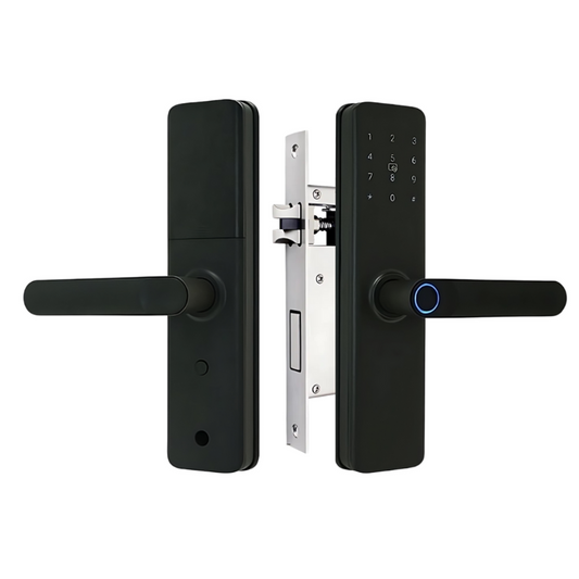 Incuietoarea smart ideal Booking, Airbnb, deschidere cu amprenta, cod, card, telefon, Wi-Fi, Bluetooth K9